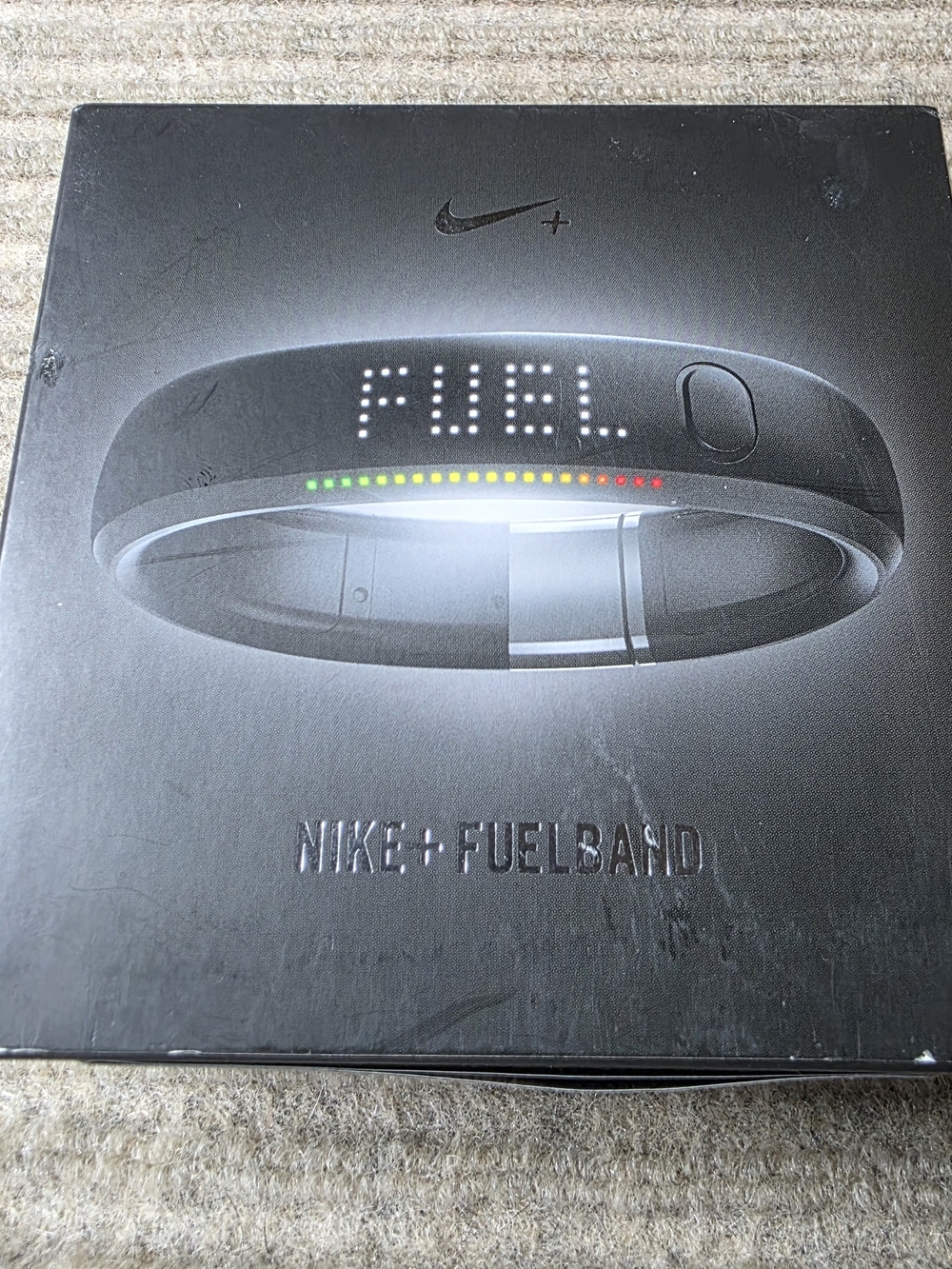 Nike+ Fuelband M/L Black/Steel Activity Tracker New Open Box.